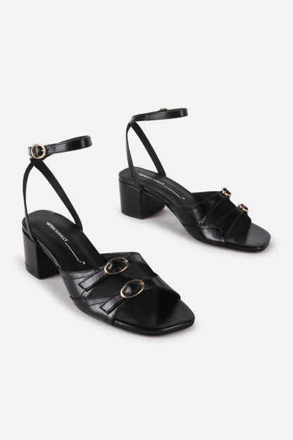Intentionally Blank LINGO BLOCK HEEL SANDAL