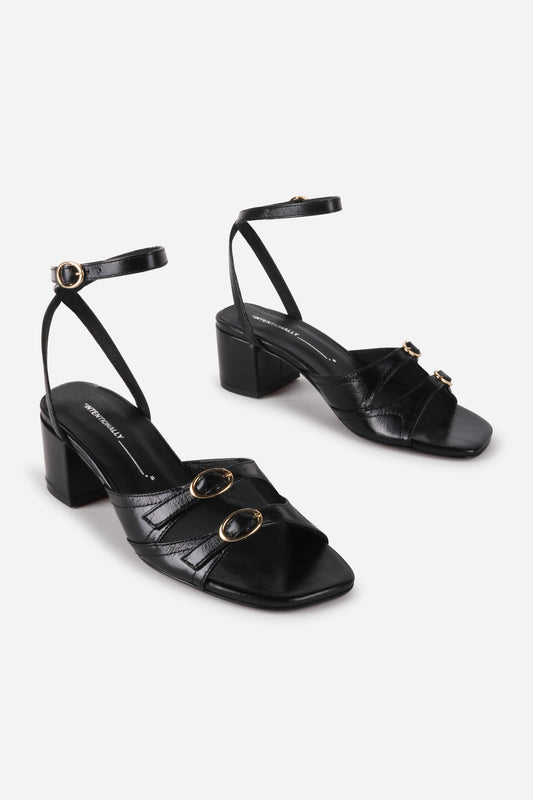Intentionally Blank LINGO BLOCK HEEL SANDAL