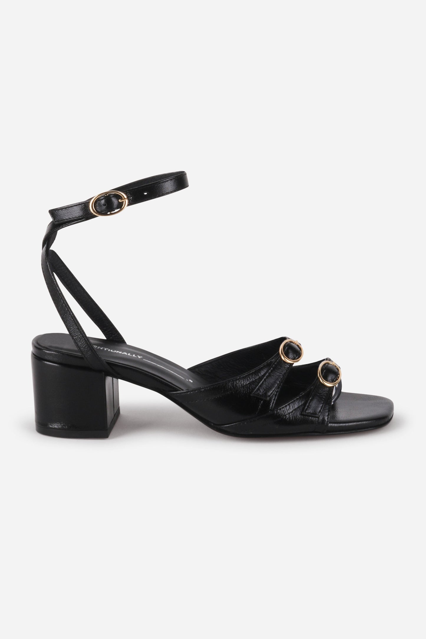 Intentionally Blank LINGO BLOCK HEEL SANDAL