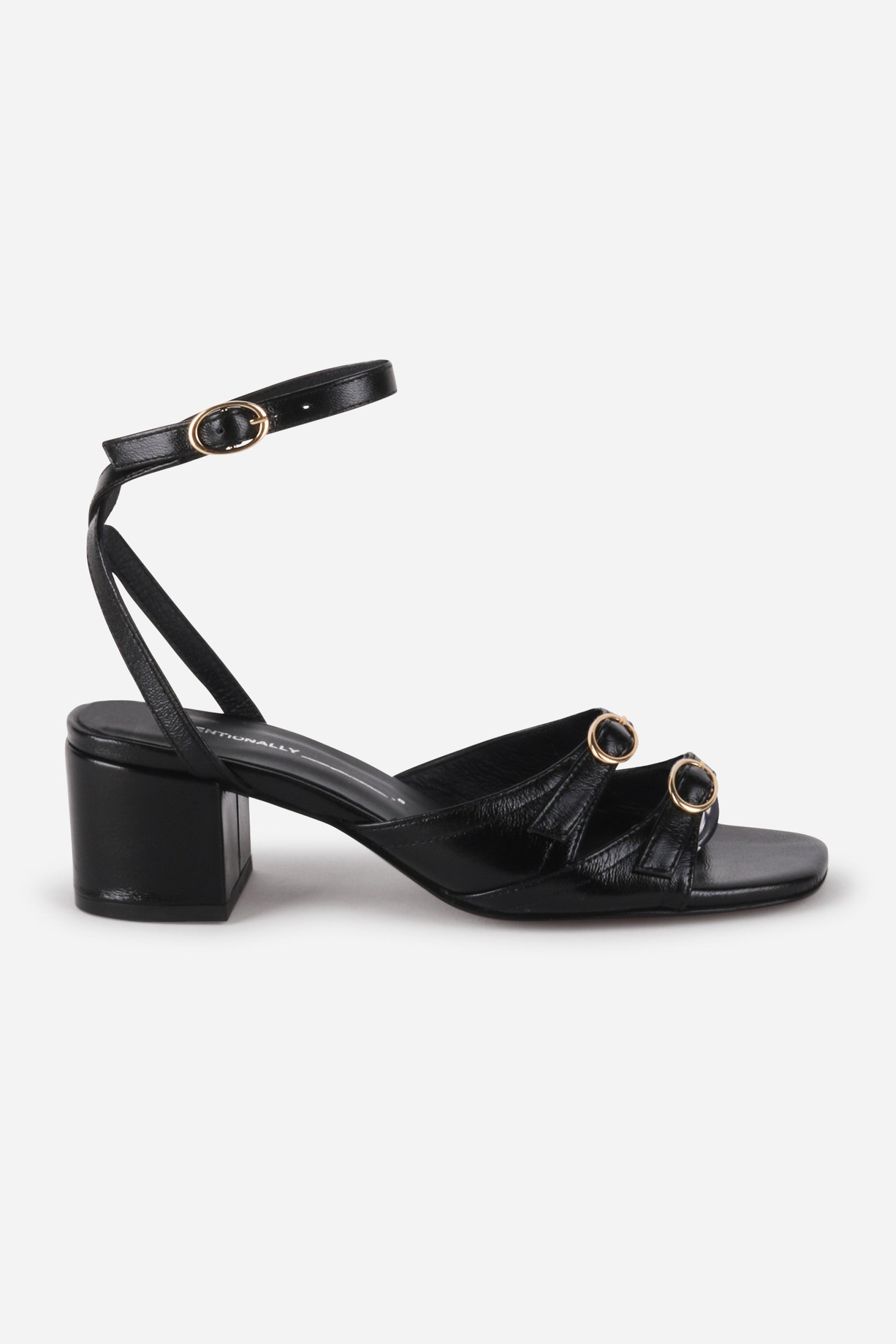 Intentionally Blank LINGO BLOCK HEEL SANDAL