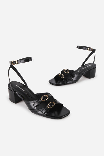Intentionally Blank LINGO BLOCK HEEL SANDAL