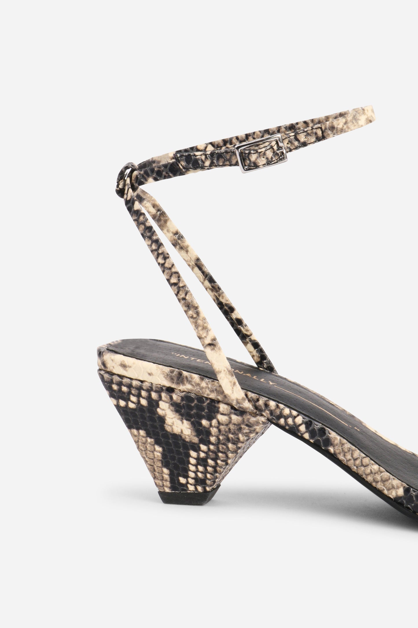 Intentionally Blank PRETTY PLEASE SNAKE EMBOSSED HEEL