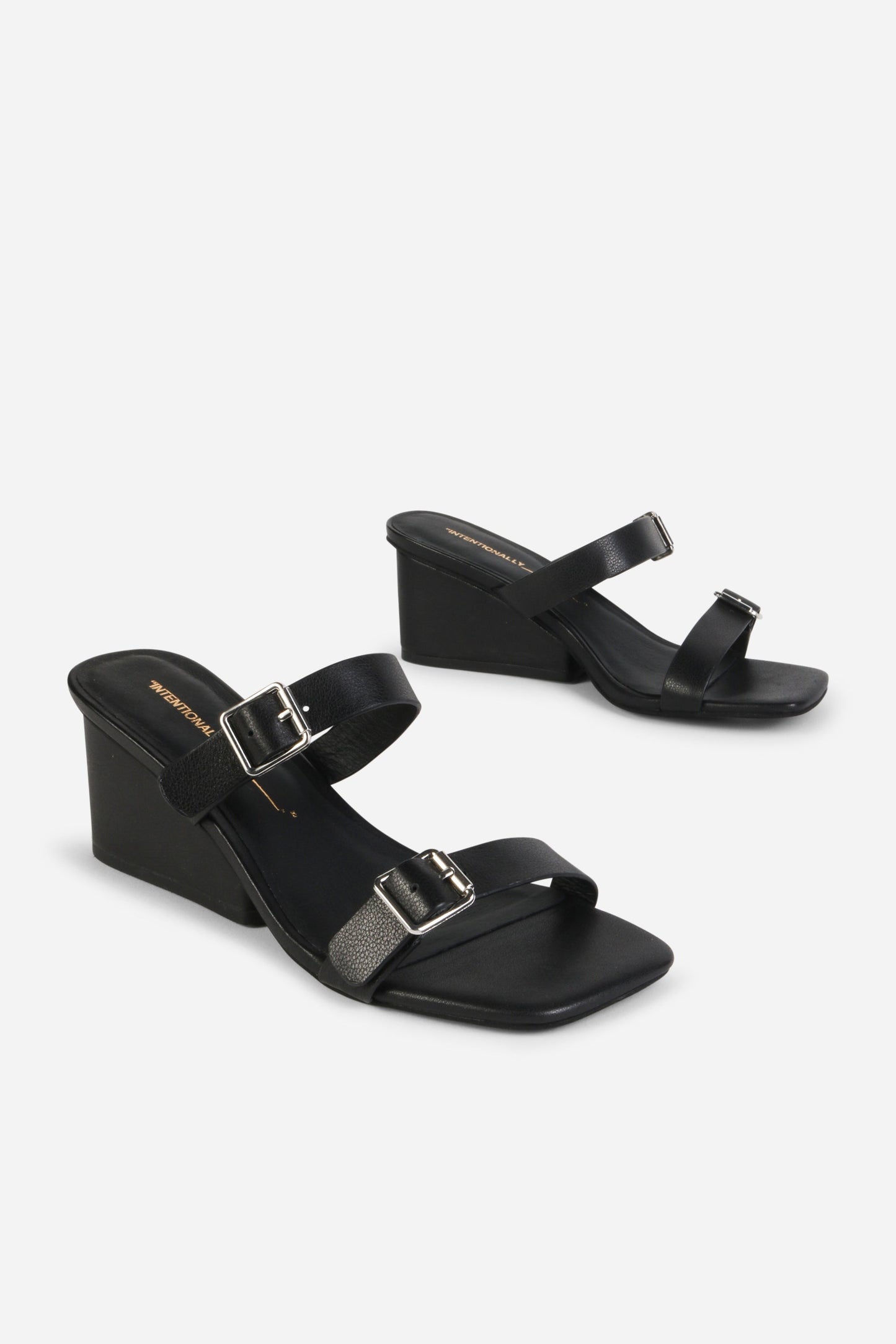 Intentionally Blank SURRENDER LEATHER WEDGE HEEL