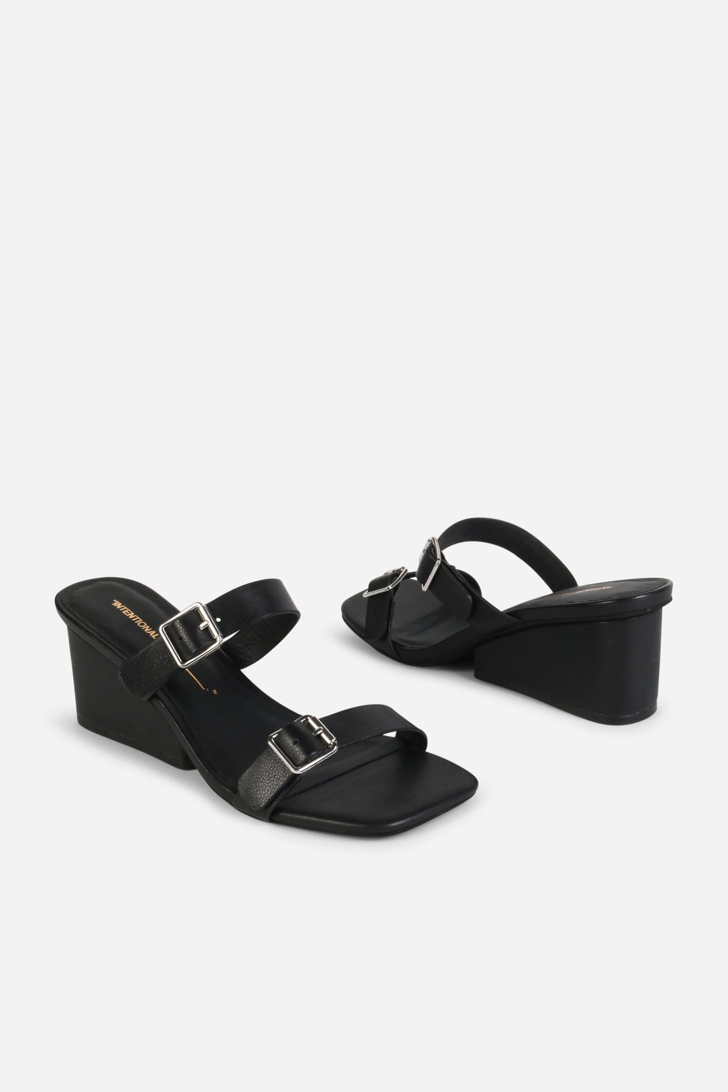 Intentionally Blank SURRENDER LEATHER WEDGE HEEL