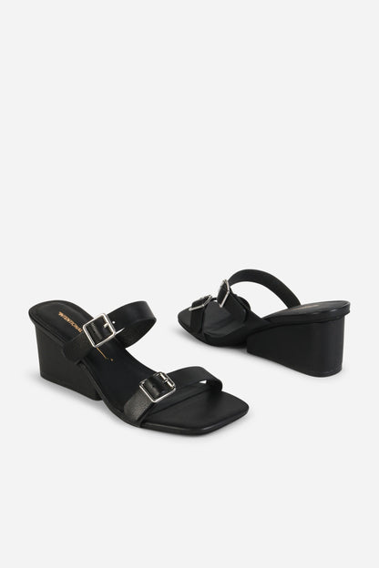 Intentionally Blank SURRENDER LEATHER WEDGE HEEL