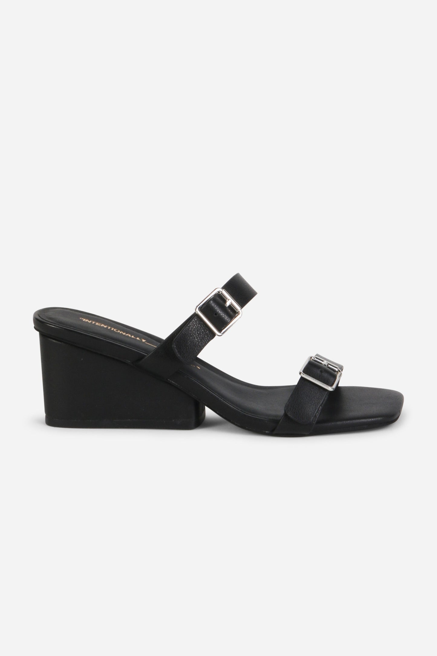 Intentionally Blank SURRENDER LEATHER WEDGE HEEL