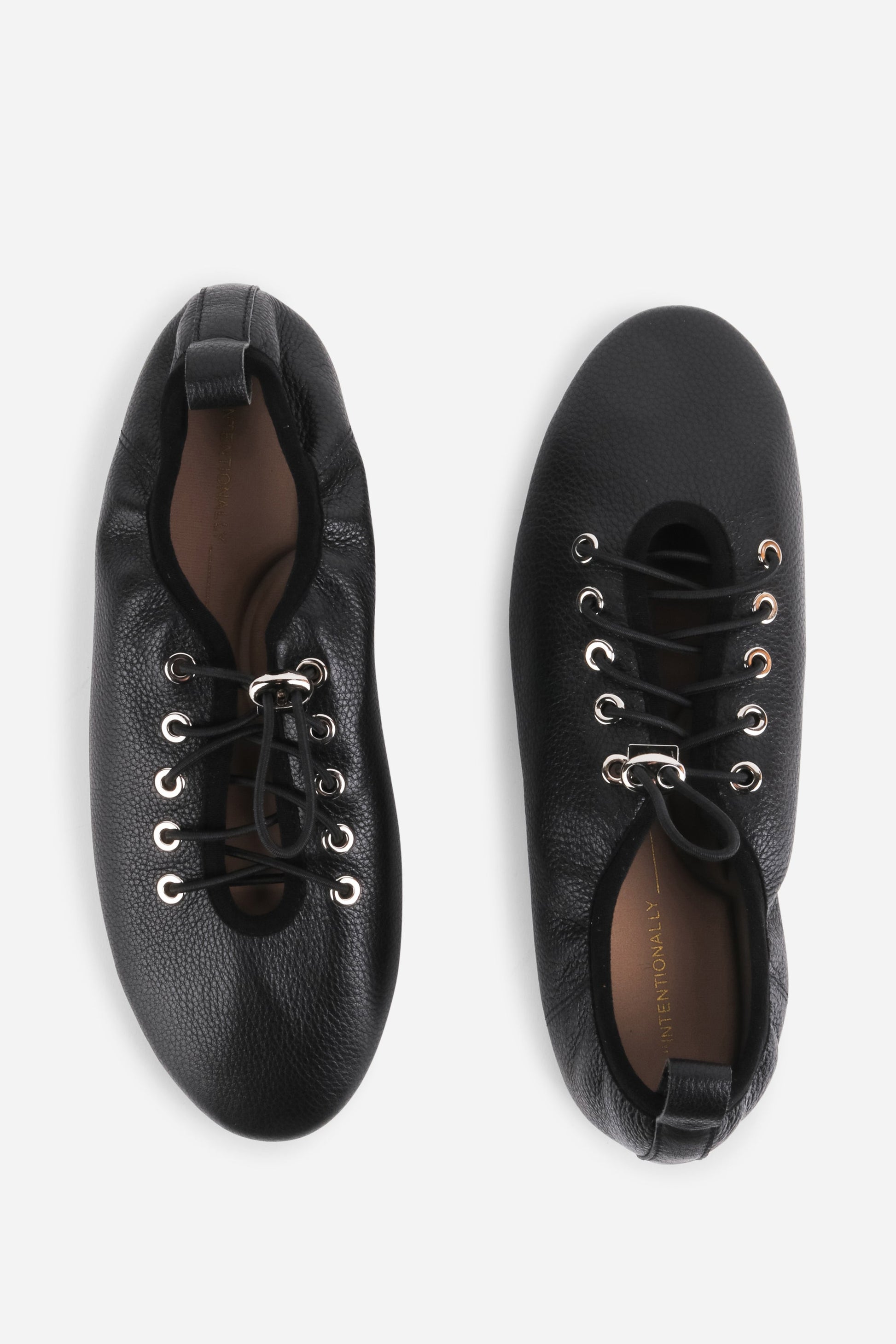 Intentionally Blank ATOMIC LEATHER BALLET SNEAKERS