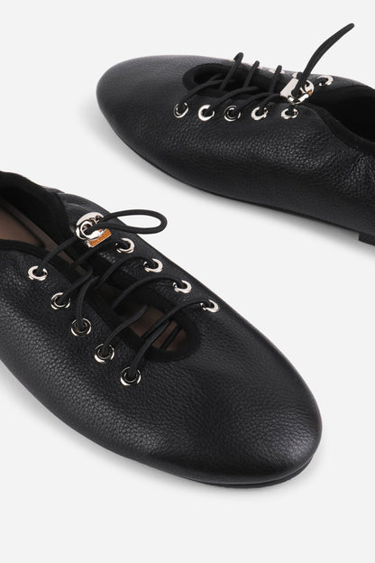Intentionally Blank ATOMIC LEATHER BALLET SNEAKERS