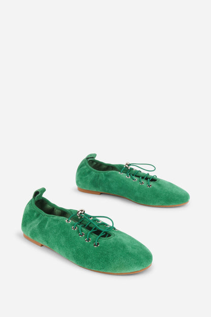 Intentionally Blank ATOMIC SUEDE BALLET SNEAKERS