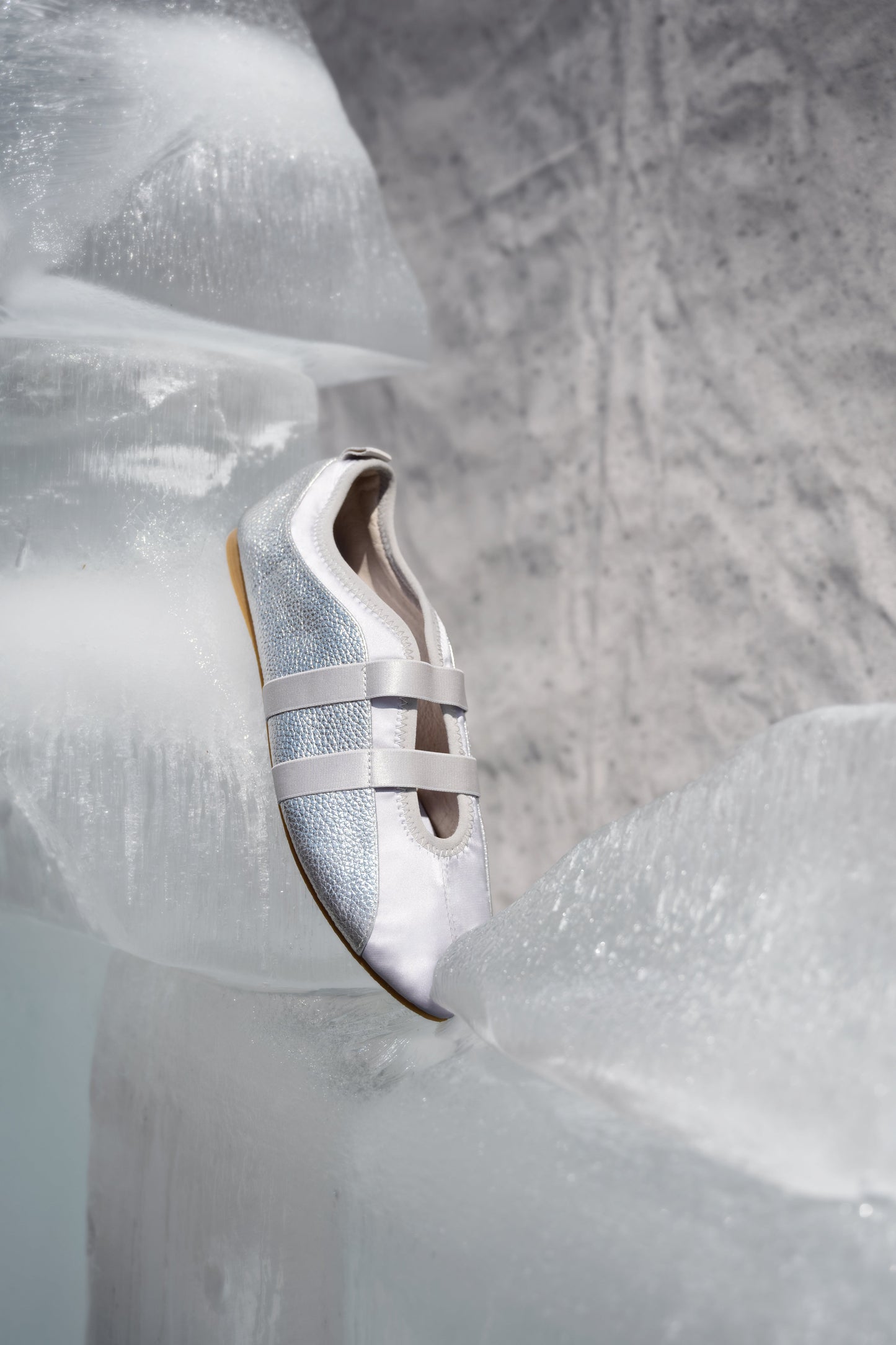 Intentionally Blank SPORTY LEATHER SLIP ON BALLET SNEAKER