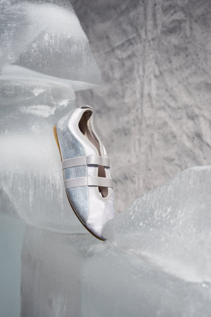 Intentionally Blank SPORTY LEATHER SLIP ON BALLET SNEAKER