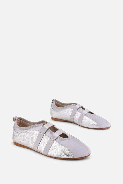 Intentionally Blank SPORTY LEATHER SLIP ON BALLET SNEAKER