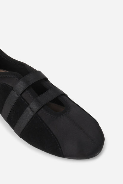 Intentionally Blank SPORTY SUEDE SLIP ON BALLET SNEAKER