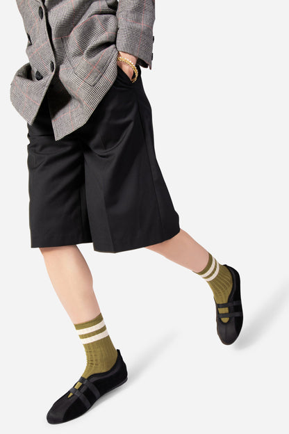 Intentionally Blank SPORTY SUEDE SLIP ON BALLET SNEAKER