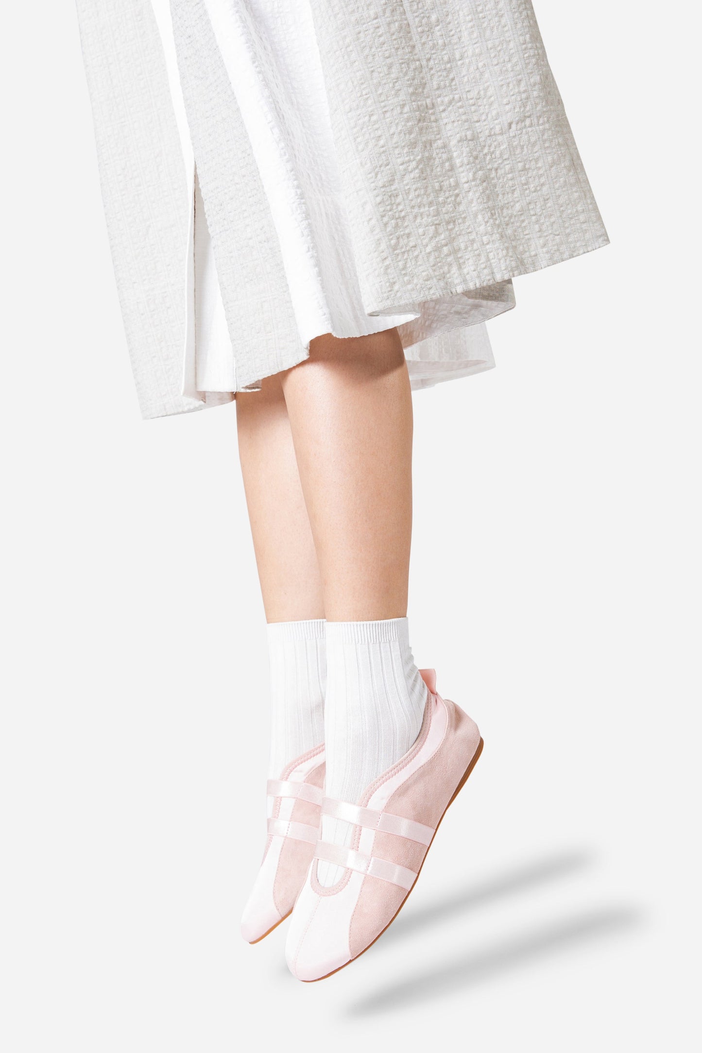 Intentionally Blank SPORTY SUEDE SLIP ON BALLET SNEAKER