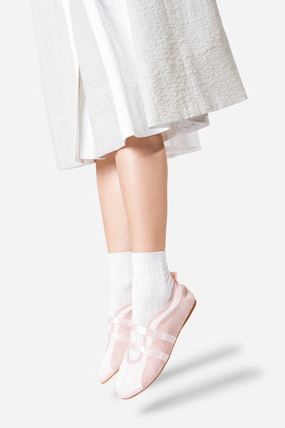Intentionally Blank SPORTY SUEDE SLIP ON BALLET SNEAKER