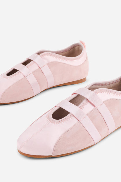 Intentionally Blank SPORTY SUEDE SLIP ON BALLET SNEAKER
