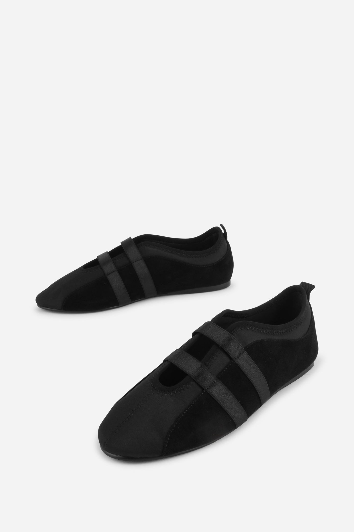 Intentionally Blank SPORTY SUEDE SLIP ON BALLET SNEAKER