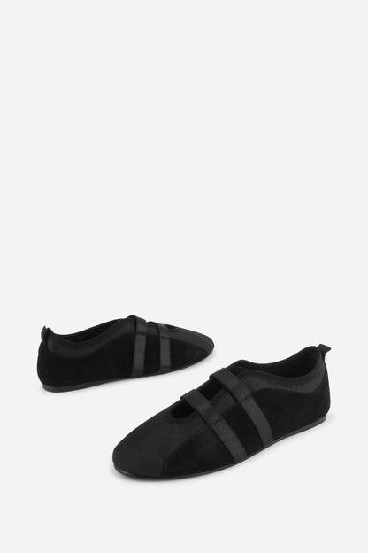 Intentionally Blank SPORTY SUEDE SLIP ON BALLET SNEAKER
