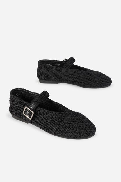 Intentionally Blank KAIL KNIT WOVEN MARY JANE FLAT