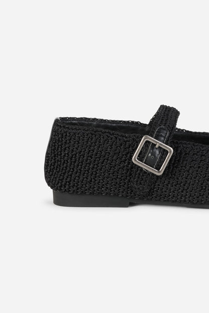 Intentionally Blank KAIL KNIT WOVEN MARY JANE FLAT