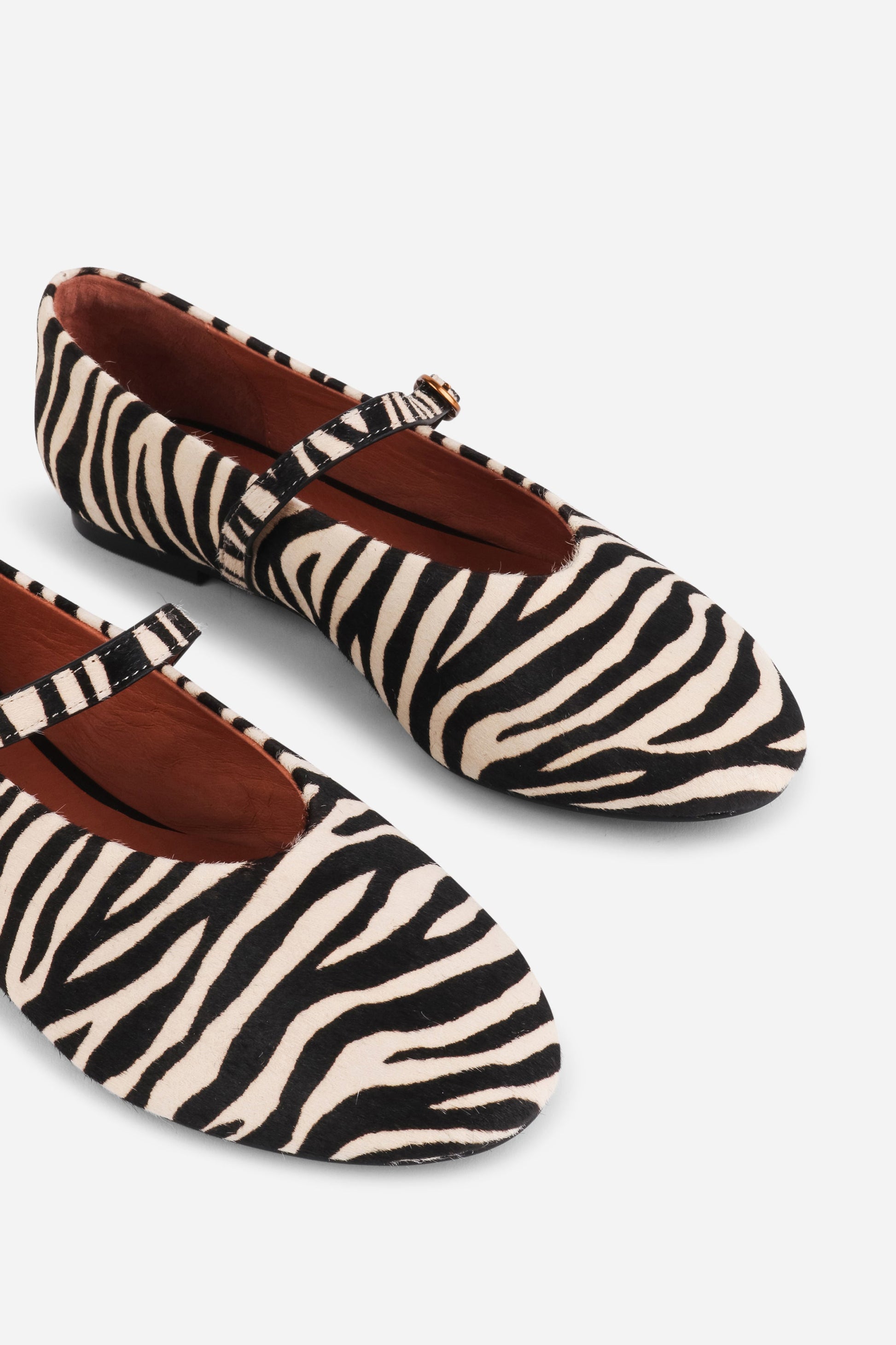 Intentionally Blank LARISA CALF HAIR MARY JANE FLAT