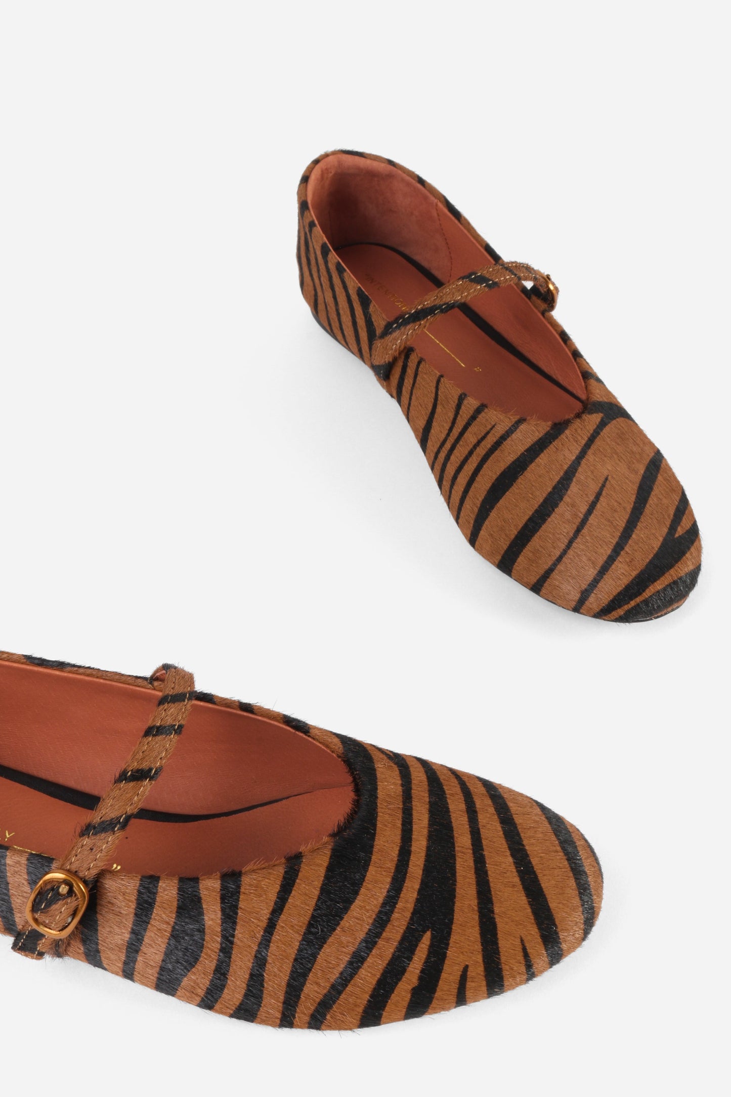 Intentionally Blank LARISA CALF HAIR MARY JANE FLAT