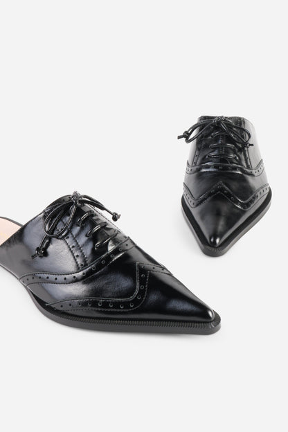 Intentionally Blank TONIAN LACE-UP FLAT MULE