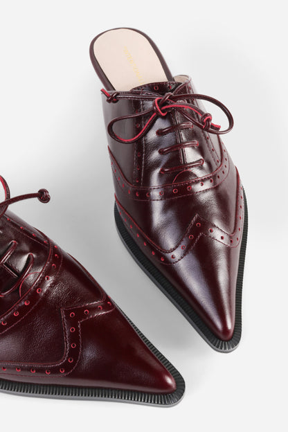 Intentionally Blank TONIAN LACE-UP FLAT MULE