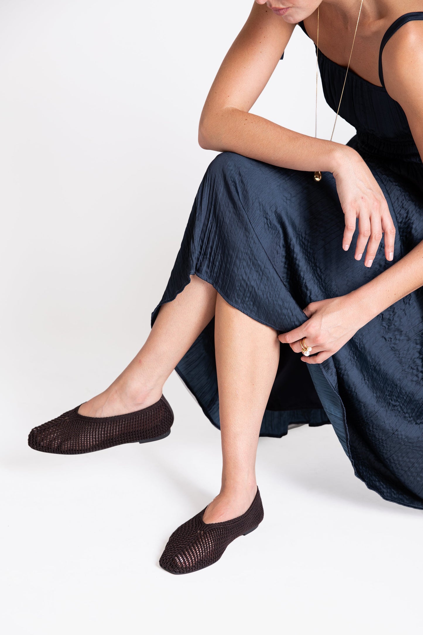 Intentionally Blank REEMA CROCHET FLAT