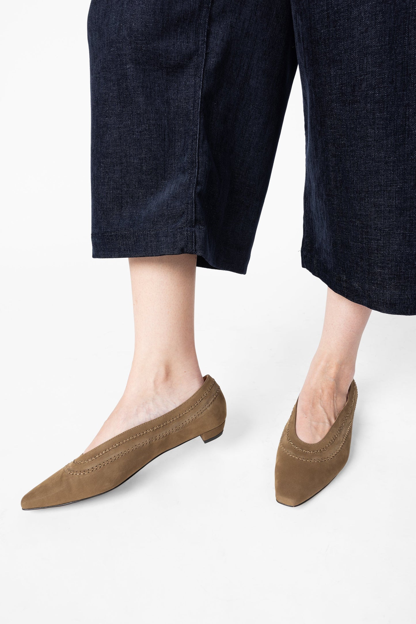 Intentionally Blank LOFTY SNIPPED TOE BALLET FLAT