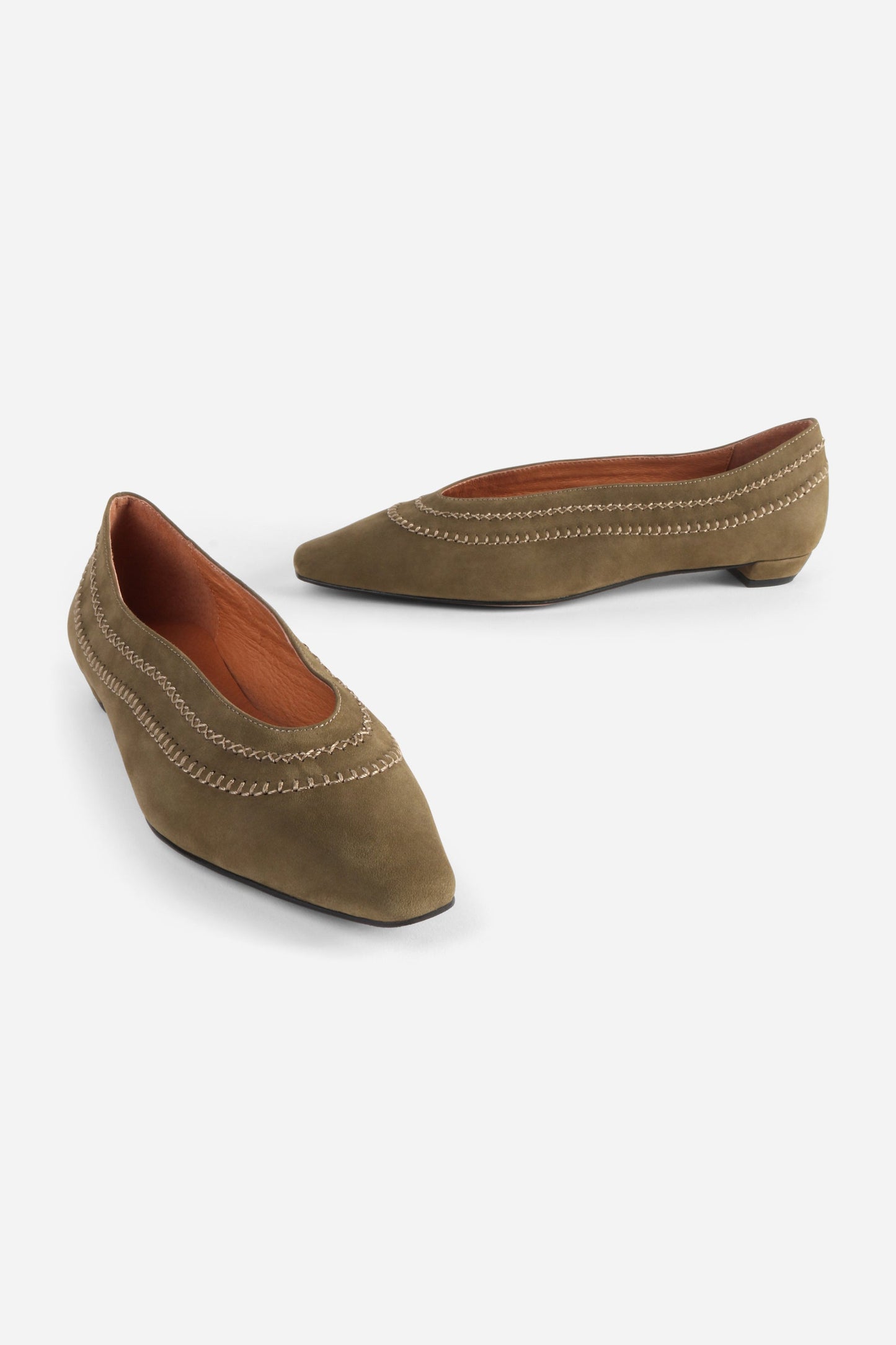 Intentionally Blank LOFTY SNIPPED TOE BALLET FLAT