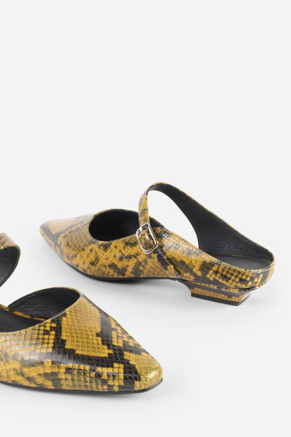 Intentionally Blank NONA SNAKE EMBOSSED MARY JANE
