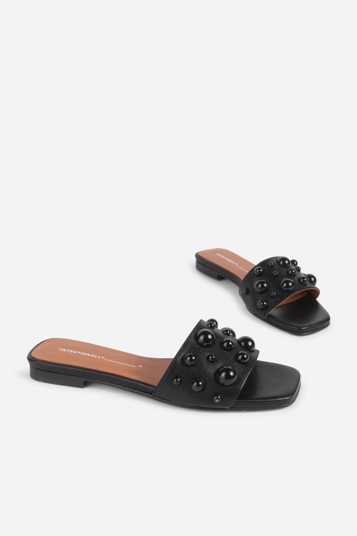Intentionally Blank COCKTAIL LEATHER SLIDE