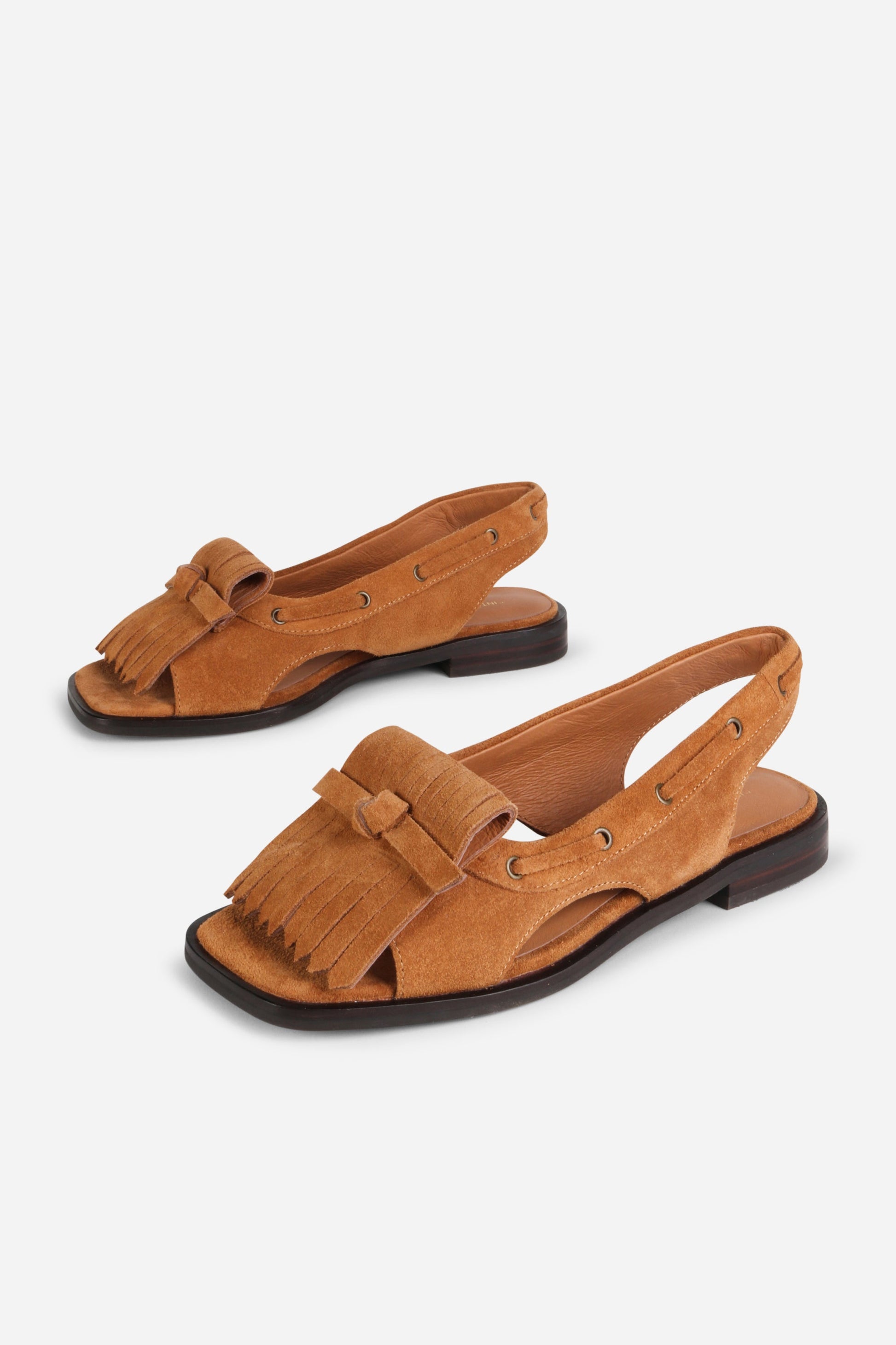 Intentionally Blank PROFESSOR FLAT FRINGE SANDAL