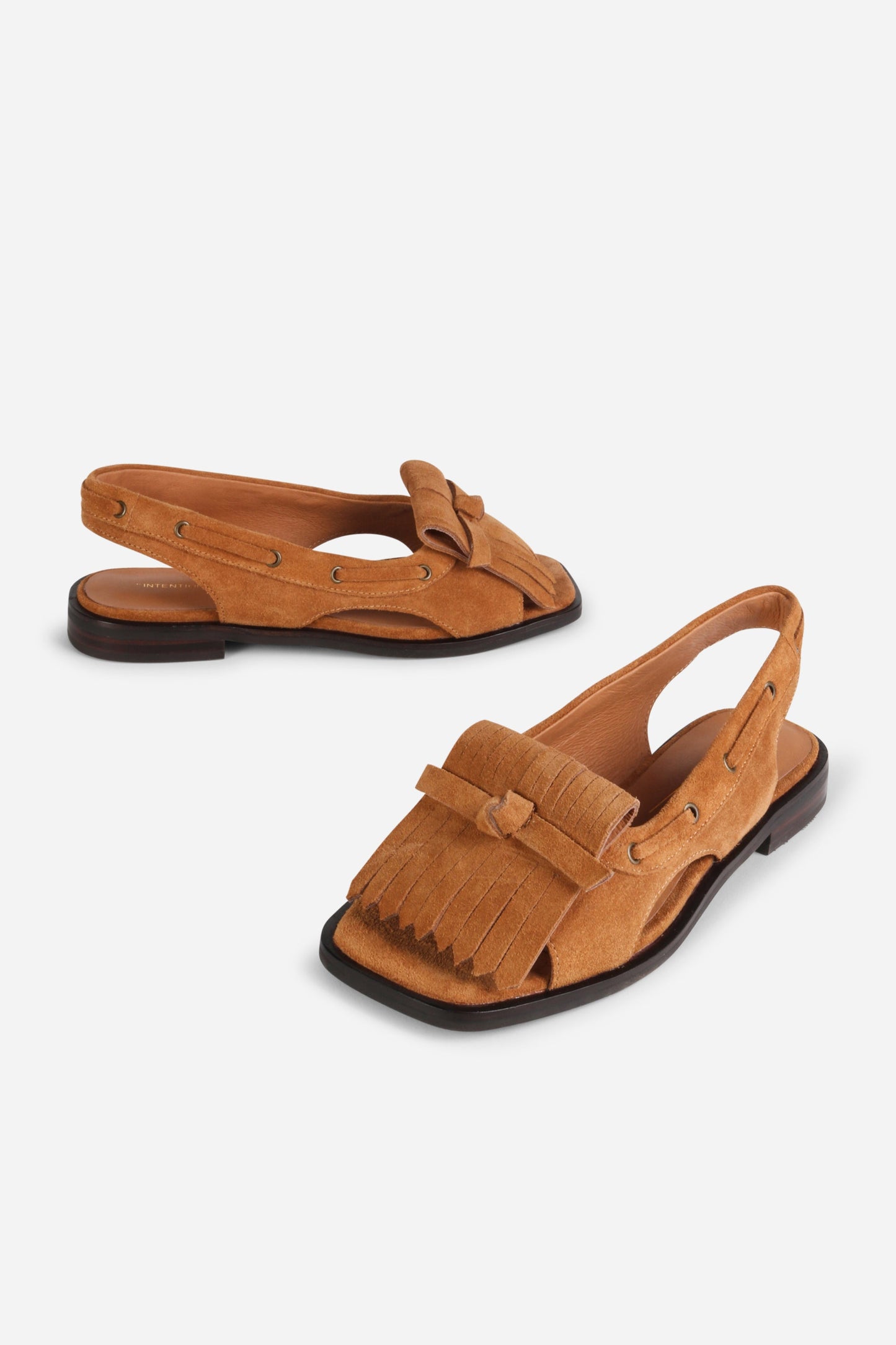 Intentionally Blank PROFESSOR FLAT FRINGE SANDAL