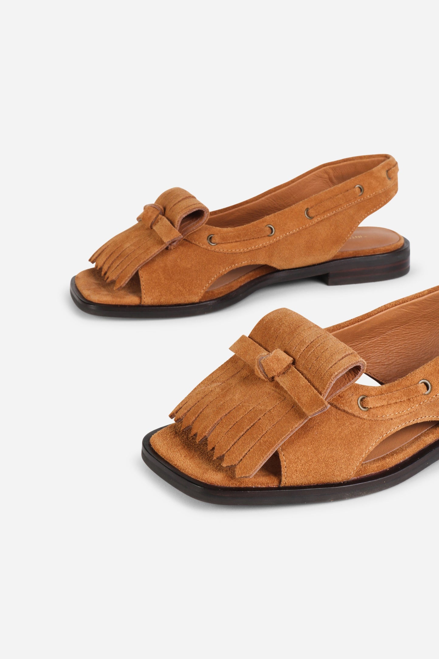 Intentionally Blank PROFESSOR FLAT FRINGE SANDAL
