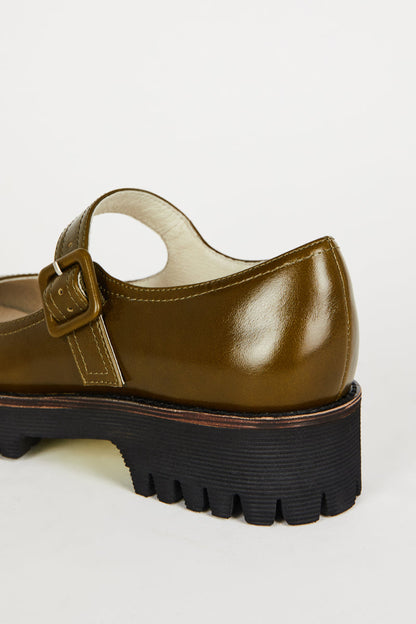 Intentionally Blank VERONICA LEATHER LUG SOLE MARY JANE