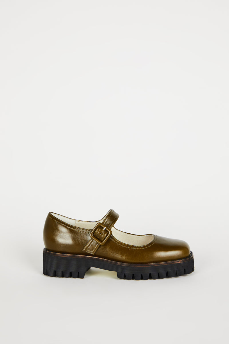 Intentionally Blank VERONICA LEATHER LUG SOLE MARY JANE
