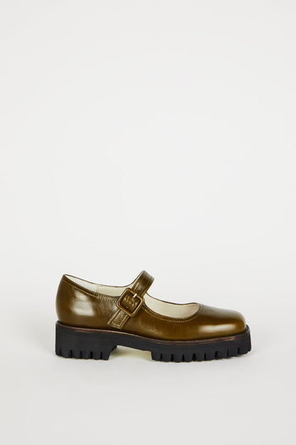 Intentionally Blank VERONICA LEATHER LUG SOLE MARY JANE