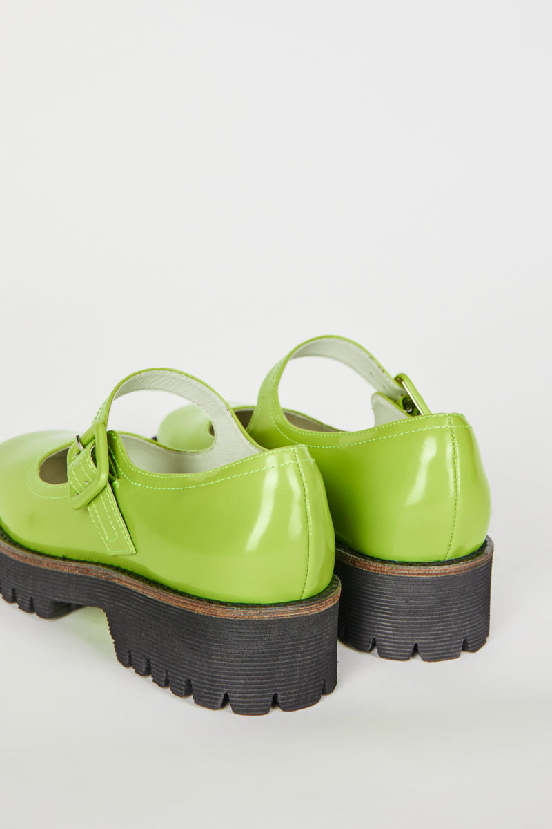 Intentionally Blank VERONICA BOX LEATHER LUG SOLE MARY JANE