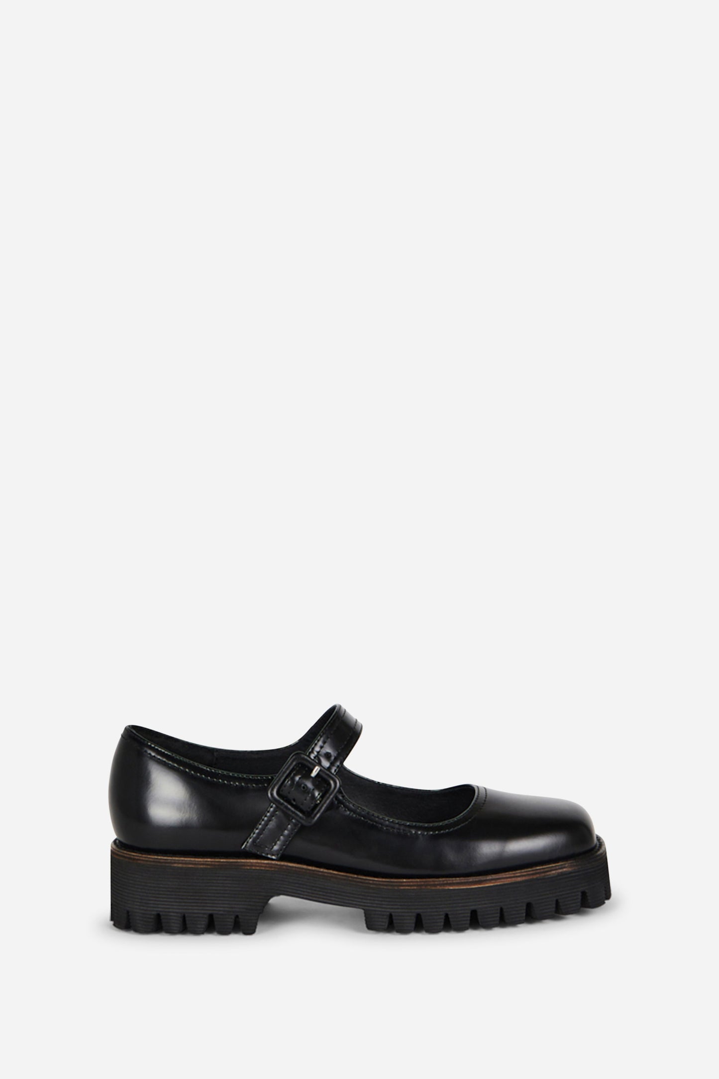 Intentionally Blank VERONICA BOX LEATHER LUG SOLE MARY JANE
