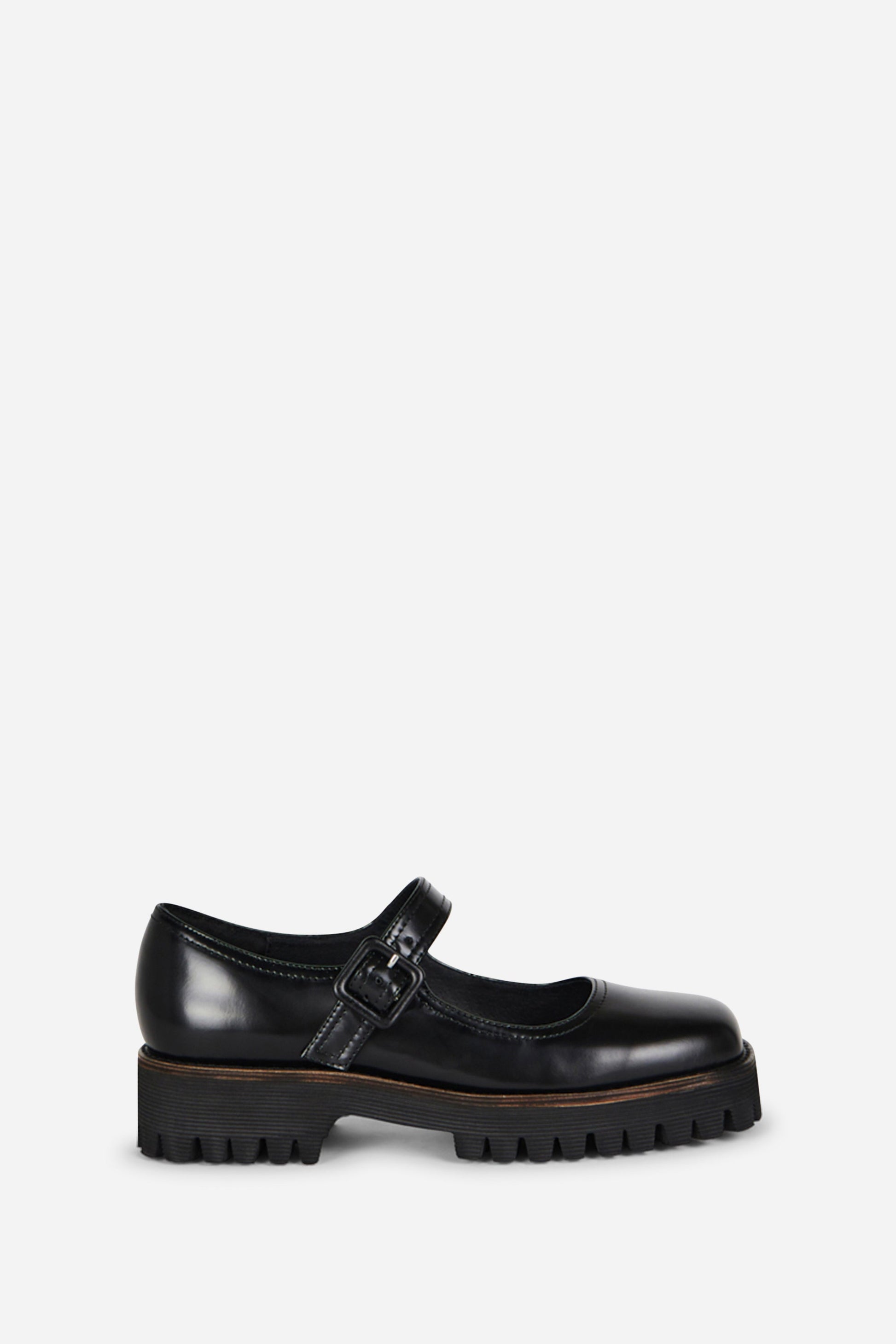 Intentionally Blank VERONICA BOX LEATHER LUG SOLE MARY JANE