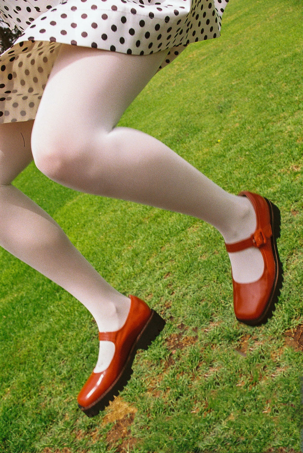 Intentionally Blank VERONICA BOX LEATHER LUG SOLE MARY JANE