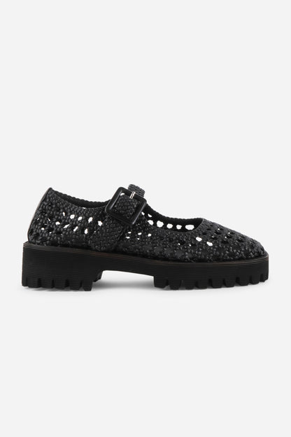 Intentionally Blank VERONIQUE WOVEN MARY JANE FLAT