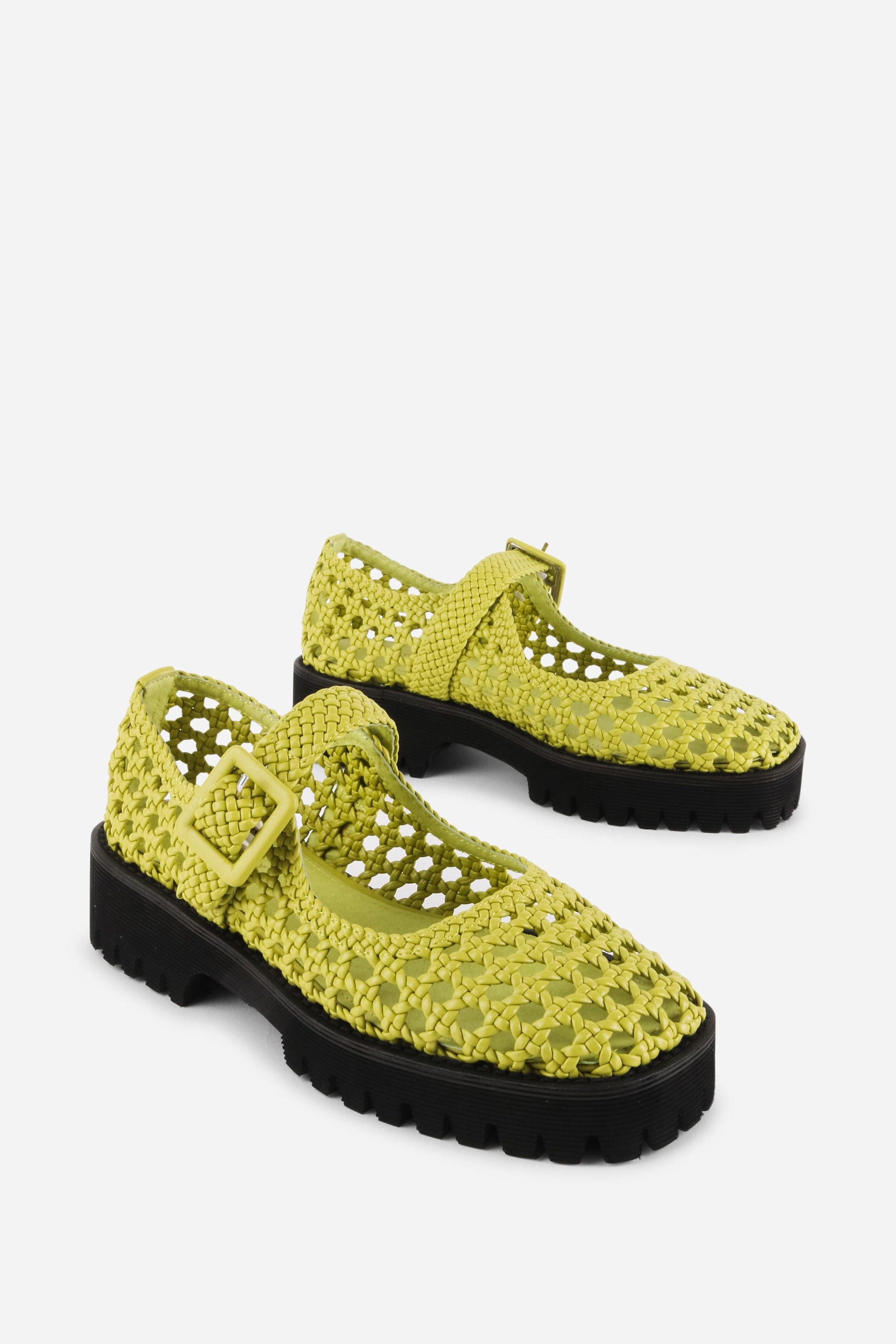 Intentionally Blank VERONIQUE WOVEN MARY JANE FLAT