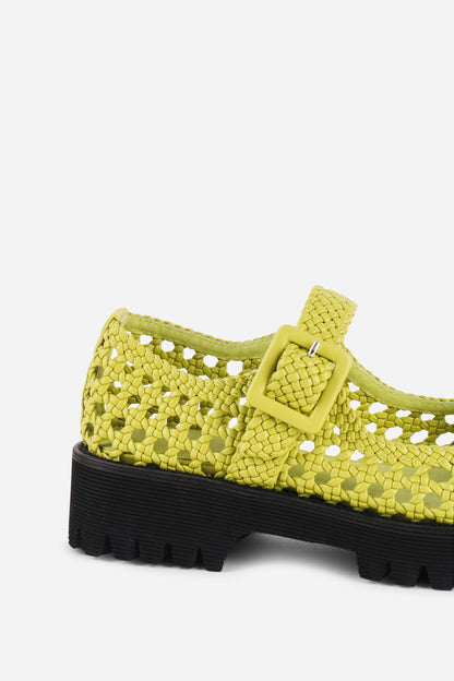 Intentionally Blank VERONIQUE WOVEN MARY JANE FLAT