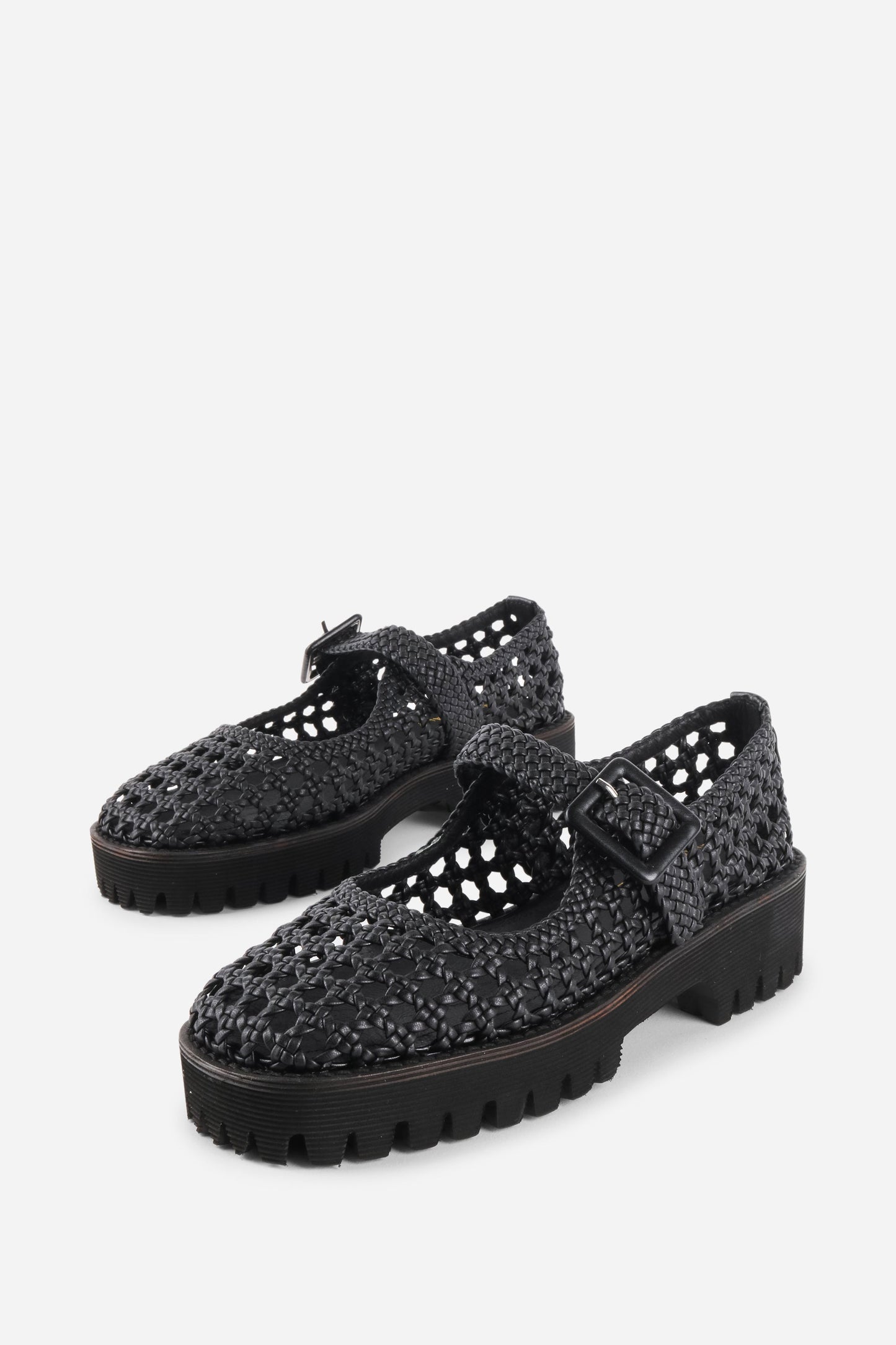 Intentionally Blank VERONIQUE WOVEN MARY JANE FLAT