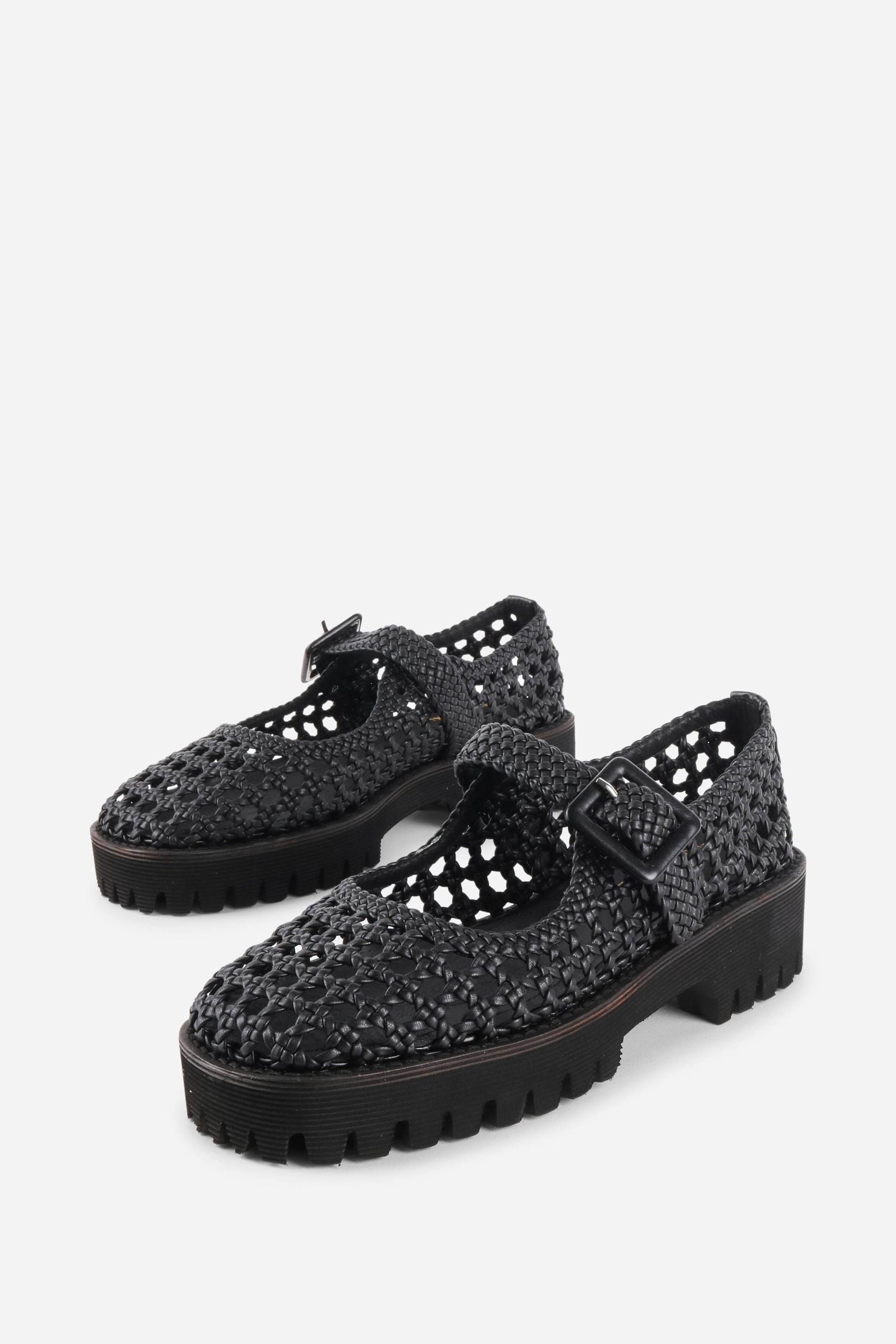 Intentionally Blank VERONIQUE WOVEN MARY JANE FLAT