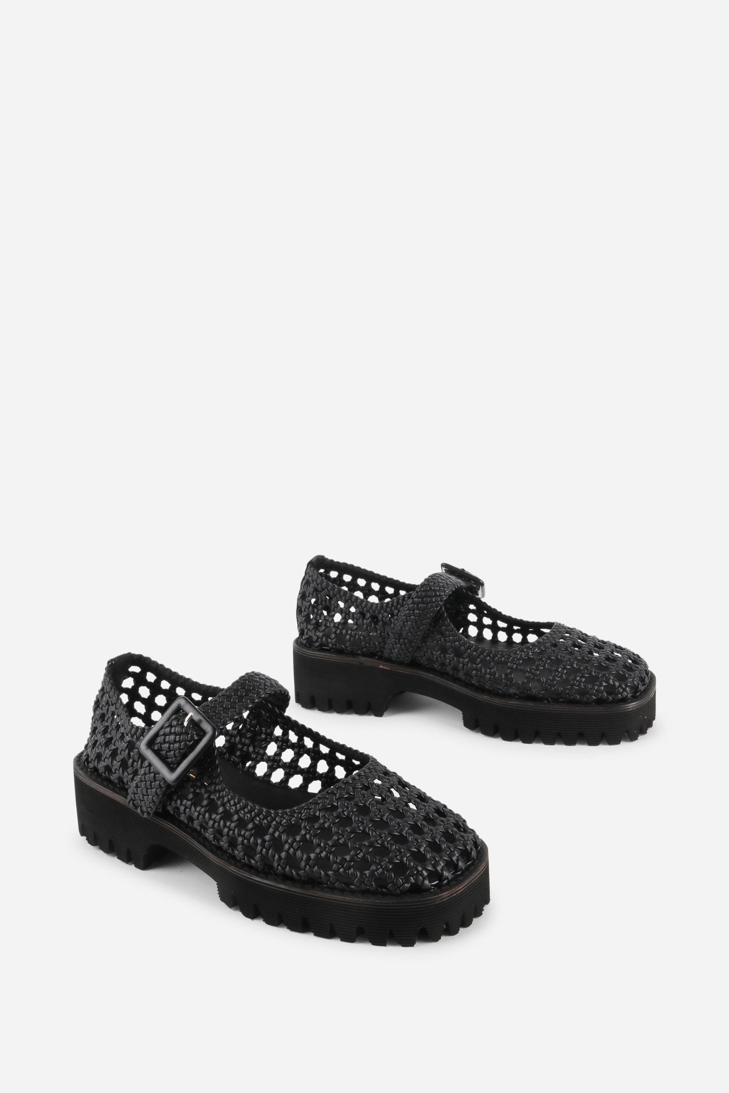 Intentionally Blank VERONIQUE WOVEN MARY JANE FLAT